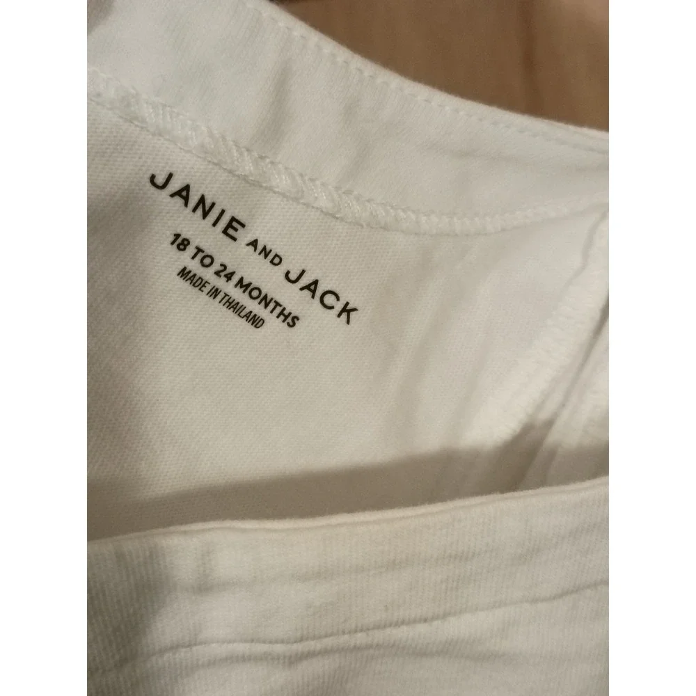 New Janie and Jack Floral Embroidery Love Top Girl's Size 18 - 24m. - Picture 5 of 5